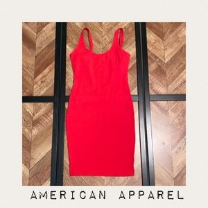 AMERICAN APPAREL- Red Body Con Dress - SZ: Large